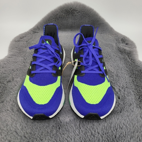 Adidas ULTRABOOST 21 'SONIC INK SCREAMING GREEN' Men's Shoes - Picture 3 of 8